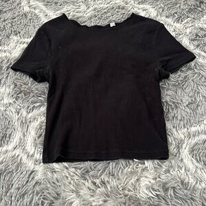 Black crop top